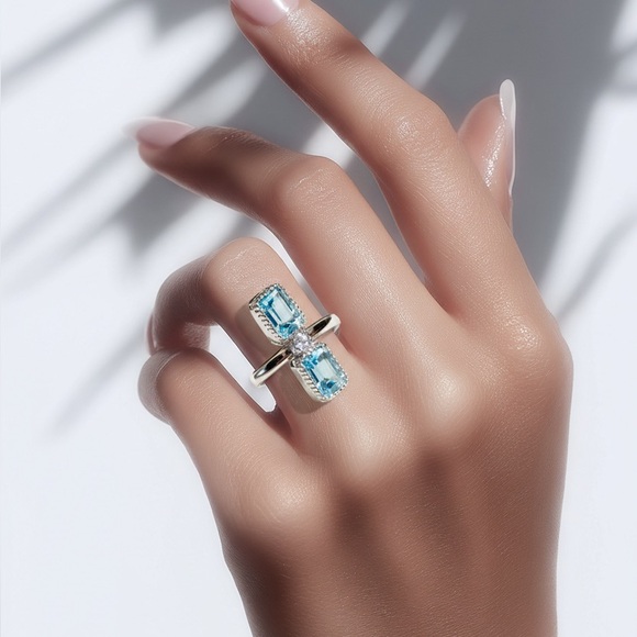 Topaz & Iolite Ring - Picture 3 of 9